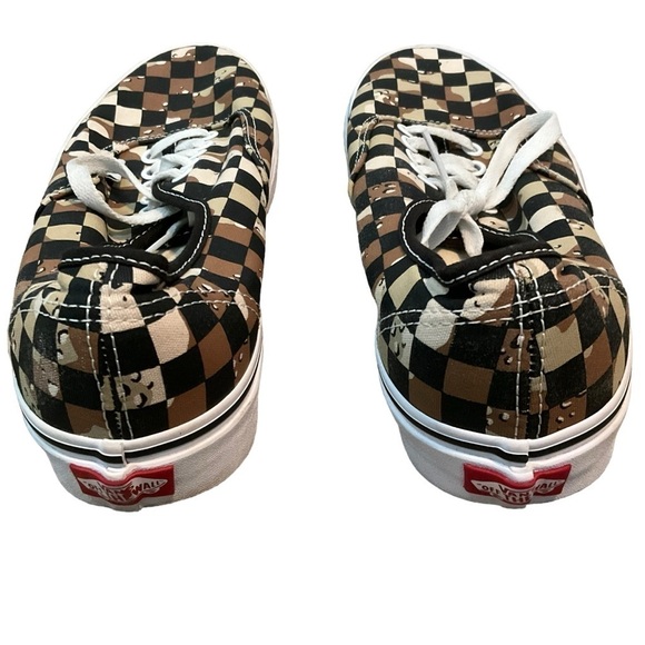 Vans Desert Camo Checkerboard Low Skate Trainers Sneakers Men’s Sz 8 - Picture 6 of 7